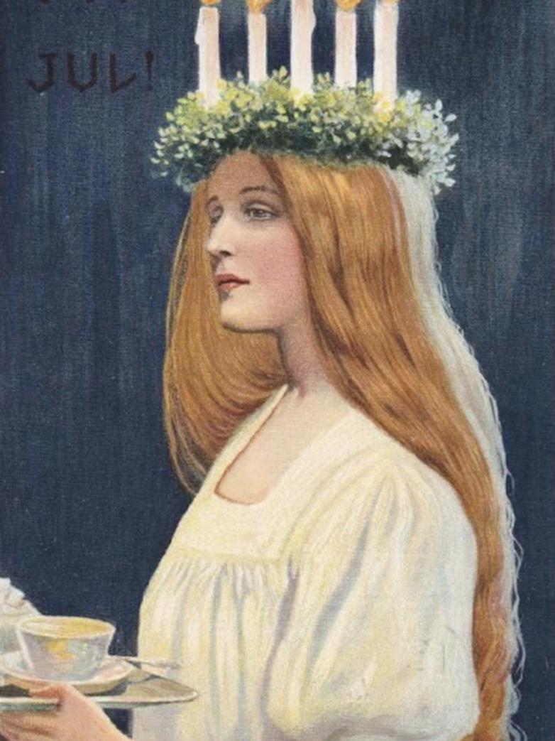 St. Lucy in the Swedish tradition.